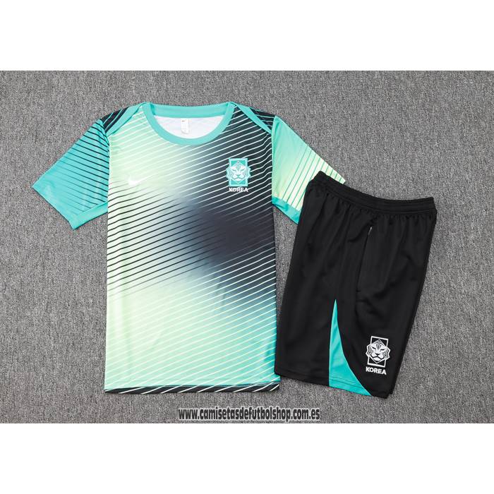 Chandal del Corea del Sur 24-25 Manga Corta Verde - Pantalon Corto